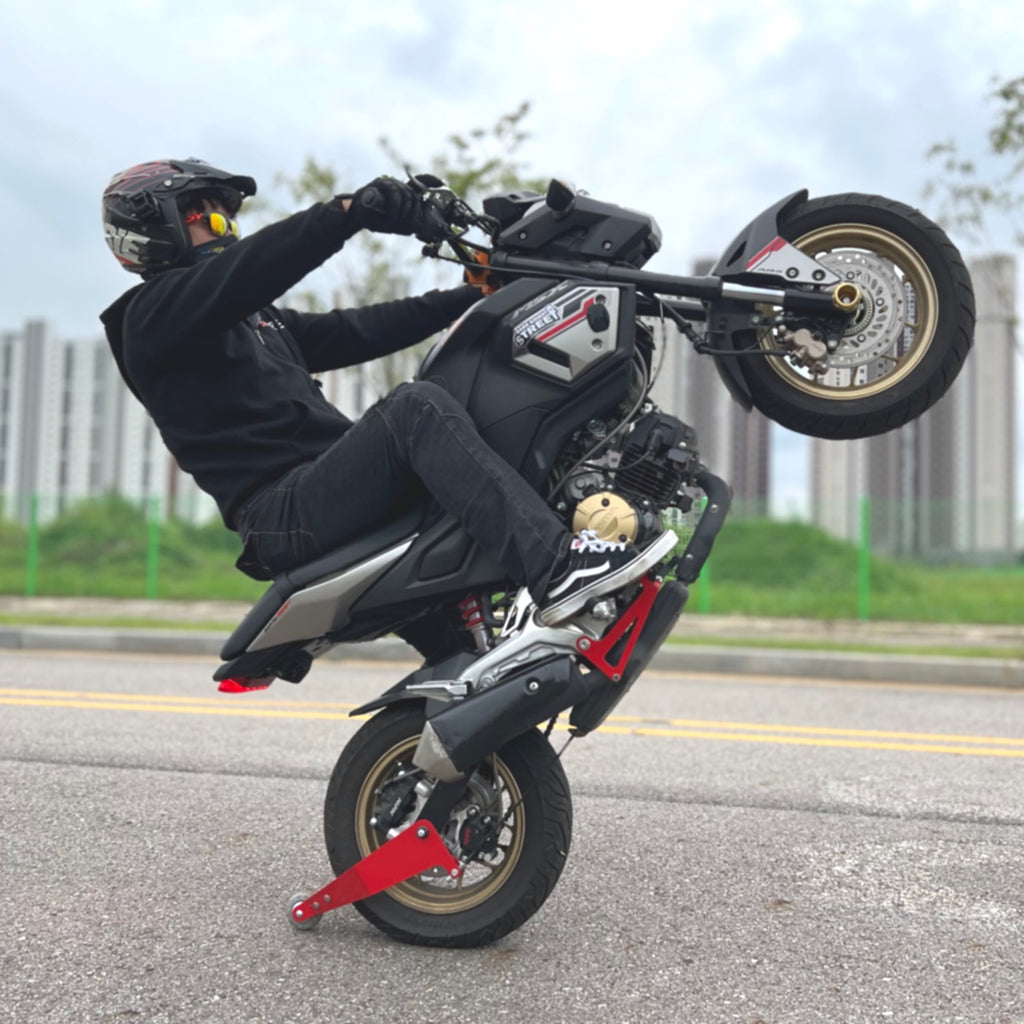 SB MOTO | ABS Wheelie Bar- Motorcycle Wheelie Trainer Machine Maker